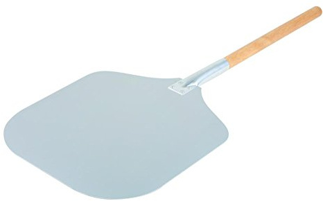 APS 88081 Aluminium-Pizzaschaber/ Pizzawender mit Holzgriff, 35 x 30.5 x 130 cm, extra lang