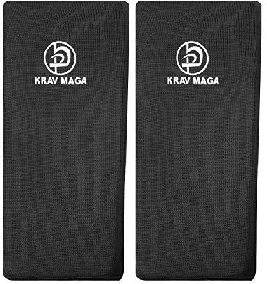 Playwell Krav MAGA Unterarmschützer, beidseitig gepolstert. elastische Baumwolle, Schwarz Small