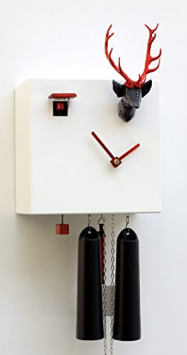 Rombach & Haas Moderne Kuckucksuhr Cubus, 8 Tage Werk