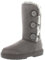 Holly Donna Pulsante Tripletta Completamente Foderato Di Pelliccia Impermeabile Inverno Neve Stivali - Grigio - GRE43 AEA0155