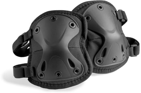 Mil-Tec® Ellenbogenschützer Protect (Schwarz) • Taktischer Ellbogenschutz mit Klettverschluss • Ergonomisch & elastisch • Outdoor, Arbeit & Sport • Schutzpads mit Eva Polsterung