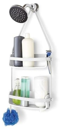 Umbra Flex Organizador para ducha con dos niveles, Blanco