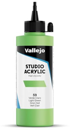 Vallejo ACRYLIC STUDIO, PINTURA ACRÍLICA, 200ML, VERDE CLARO, Nº 59
