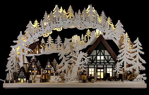 Ratags 3D-Schwibbogen groß, Dörflein