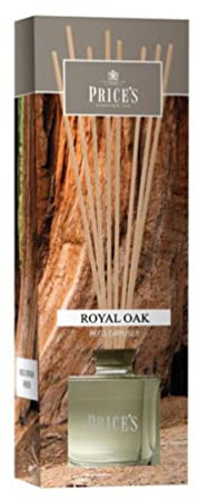 Price's - Royal Oak Reed Diffuser - 100ml - Earthy, Musky, Quality Fragrance - Long Lasting Scent