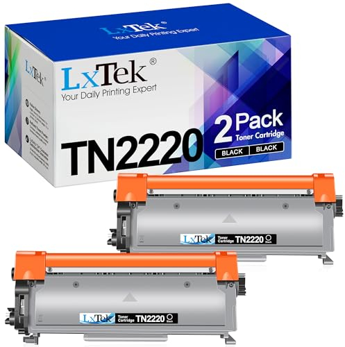 LxTek Toner TN2220 TN 2220 Kompatibel für Brother TN2220 TN-2010 für Brother MFC-7360N MFC-7460DN MFC-7860DW FAX-2840 FAX-2940 HL-2130 HL-2240 HL-2250DN HL-2135W DCP-7055 DCP-7055W (2 Schwarz)