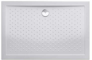 Durovin Bathrooms 900 x 800 x 40mm Shower Tray Anti Slip Surface, Acrylic Material,Various Sizes, Rectangular Shape