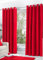Hachette Thermal Blackout Curtains Eyelet Ring Top Including Pair of Tiebacks (Red, 46 x 54)