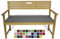 Rollmayer Bankkissen Bankauflage Sitzkissen Bankpolster Auflage für Bänke in Haus und Garten Kollektion Vivid, 1 Stück (Grafit 33, 140x40x4cm)