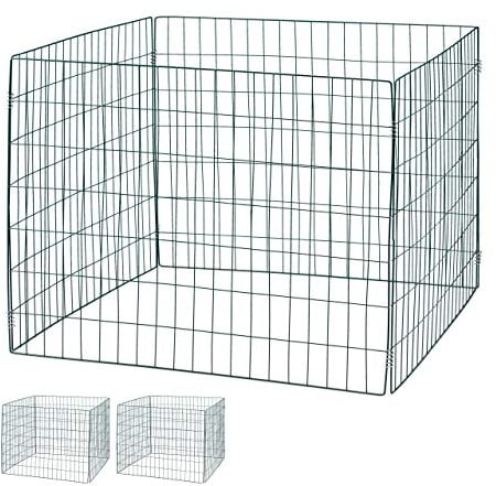 Relaxdays, dunkelgrün Komposter Metall, 3er Set, Biokomposter Garten, großer Laubkomposter, 560 Liter, Steckkomposter, 70 x 90 cm