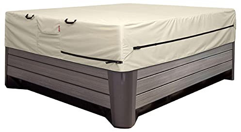 Porch Shield Copertura quadrata per vasca idromassaggio, impermeabile, per esterni, protezione rigida, 228,6 x 228,6 cm