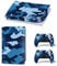 SKINOWN Skin Sticker für Playstation PS5 Digital Edition Konsole und Controller Camouflage Blau