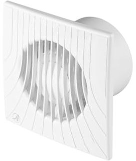 Extractor Fan with Backdraught Valve Modern Ventilator with Damper Duct Vent (120mm / 4.72 with Pull Cord Switch)