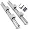 CNCMANS Linearführung Linearschiene 2Stück SBR20-600mm Edelstahl Führungsschiene mit 4Stück SBR20UU Linearlager Lagerblock, CNC Teile für 3D Drucker Schrittmotor (linearführung SBR20 600mm)