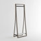 ARHome Stand Appendiabiti, 160 x 60 x 40, Frassino Rustico, Ripiano in Vetro, Made in Italy