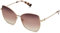 LONGCHAMP Damen LO156SL Sonnenbrille, ROSE GOLD / BROWN PEACH, 60