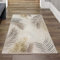 Teppich-Traum Flur Designer Teppich Wohn- & Schlafzimmer Palmenzweige Creme grau Gold Größe 60x110 cm