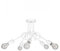 Light-Home Edison Deckenbeleuchtung Lampen Deckenlampen - Deckenlampe Industrial für Wohnzimmer Schlafzimmer und Esszimmer aus Metall - Pendelleuchte 5-Flammig - Weiß