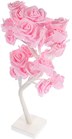 OSALADI 1stk Rosenbaum Lichter Rosengeschenk Für Frauen Romantische Rosenlampe Rose Tischleuchte Led-bonsai-baumlicht Romantische Bonsai-baumlampe Einzigartig Pvc Geburtstagsgeschenk