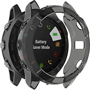 subtel Schutzhülle für Garmin Fenix 6X / Fenix 6X Pro/Fenix 6X Pro Solar - 51mm Hardcase Smartwatchhülle - Gehäuse, Rahmen Schutz Hülle - Smartwatchcase, Protector Transparent