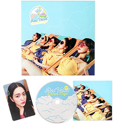 RED VELVET - Summer Mini Album [Summer Magic] (Standard Ver.) CD-R + Booklet + Random Card + 2 Pin Button Badges + 4 Extra Photocards