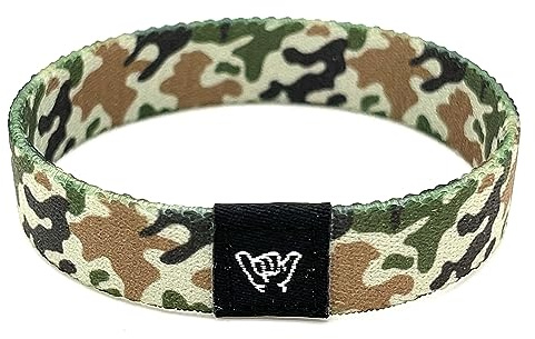 Hang Loose Bands Southwestern Armband für Männer, Frauen und Jugendliche – bequemer Tribal-Druck und Boho – wendbares Armband im Western-Stil, Medium: 7.5 (for large wrists), Ungiftiges, elastisches