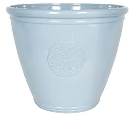 Plant Avenue Plastic Plant Pot, Blue, 40cm