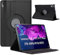 Dlahaby Coque pour Lenovo Tab P11 Plus TB-J616 / Tab P11 TB-J606 11 Pouces,Rotation à 360 degrés en Cuir PU avec Support étui de Protection pour Lenovo Tab P11 & Tab P11 Plus,#Noir