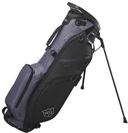 WILSON Staff Golftasche, EXO Lite Stand Bag, Trage-/Trolleytasche, 4 Fächer für Diverse Eisen