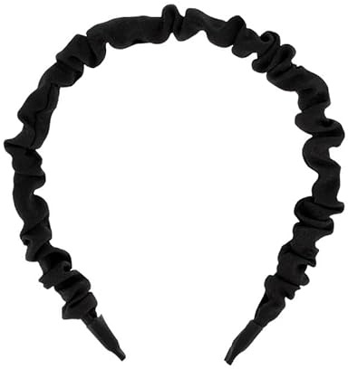 DESSANGE - Haarreif – Schwarz – Plissee – flüssige Textur – Haarschmuck – dünner gepolsterter Haarreif – komfortables Frisierzubehör