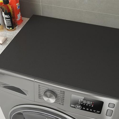 60cm x 60cm Washer and Dryer Cover For Top, Non-Slip Washing Machine Top Protector Mat, Dust-Proof Machine Washer and Dryer Top Cover Mat Most Washers,Refrigerator,Home Kitchen Laundry Room