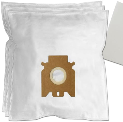 10 Premium Vacuum Cleaner Bags for Miele Dynamic & Parkett & Hepa, Cat & Dog Turbo 5000 - S5261 | with filter | 10 pieces | Microfiber