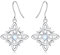 INFUSEU Wicca Geschenke für Frauen, 925 Sterling Silber Irischer Tropfen Keltischer Knoten Schmuck Schöne Ohrringe Geschenke für Mädchen
