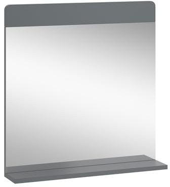 Vicco Badezimmerspiegel Izan, Badspiegel, Grau, 60 x 62 cm