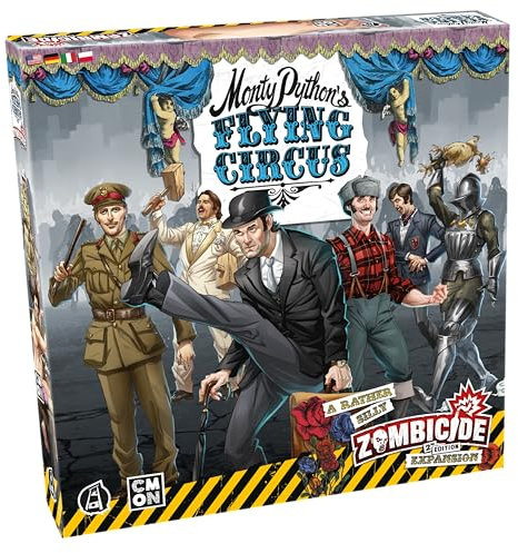 CMON, Zombicide 2. Edition – Monty Python's Flying Circus, Miniaturen-Erweiterung, Kennerspiel, Dungeon Crawler, 1-6 Spieler, Ab 14+ Jahren, 60 Minuten, Deutsch, Mehrsprachig