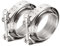 DOCAS 2pcs Ø 76.2mm(3.0) V-Band Klemme + Flansche komplett Edelstahl Extra Turbo Schlauch,Edelstahl V Band Schelle Set Turbo Abgasanlage Schnellverschluß