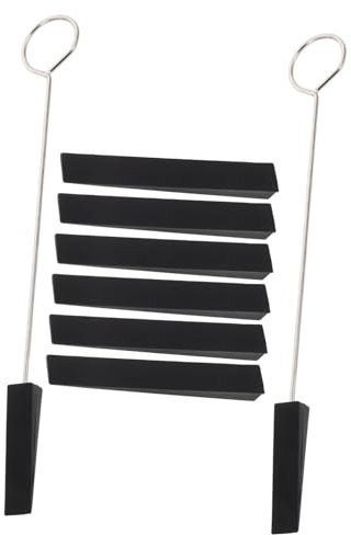 Mikinona Professionelles Klavier-stimmwerkzeug Tuning- Und Dämpferblock Einfache Anwendung Für Pianisten Und Hobbystimmer Kit Mit Dämpfergabeln Und Langen Dämpferstreifen Schwarz