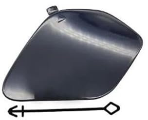 VTSGBLS Tappo Gancio Traino Automatico Copertura Rimorchio Paraurti Anteriore Copertura Foro Gancio Traino 51137361220 per B&MW X1 F48 F49(Carbone Nero)