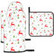 Küchenutensilien-Set mit Weihnachtsmotiven, Ofenhandschuhe, Topflappen, Frühjahr/Sommer, Urlaub, Kochen, Grillen