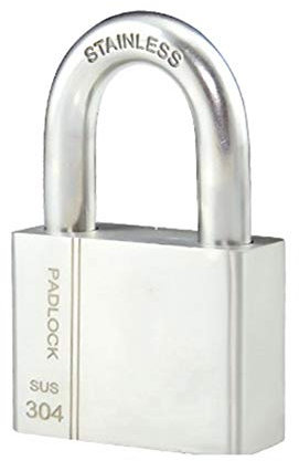 Candados, Candado con llave de acero inoxidable, cerradura de puerta impermeable y resistente al óxido for exteriores, ancho 40mm,50mm,60mm,3 mismas llaves(50mm)