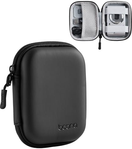 Linpr Étui pour Appareil Photo Numérique Compatible avec CAMKORY/pour Kodak PIXPRO FZ55/pour Lecran/pour VAHOIALD/pour Canon IXUS 285 HS, Étui de Protection pour Appareil Photo numérique (PU-Noir)