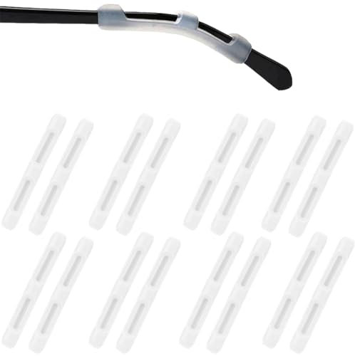 JEYORZY 8 Paar Brillen Ohrbügel Brillen-Ohrgriff Antirutsch Brille Brillenbügel Brillen Silikon Brillenbügel Brille Rutschstopp Brillenbügel überzug Brillenbügel, rutschfeste Brillen-Ohrbügel