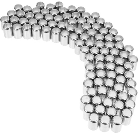 DECOMELODY 100 Pezzi Manicotti Compressione Tubi in Acciaio Inox Accessori per Tubi Alta Pressione Resistente e Facile da Installare