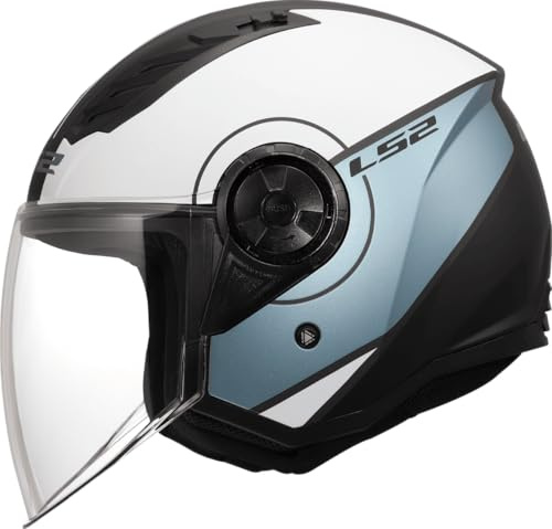 LS2, Jet Motorradhelm AIRFLOW II COVER Grey Blue, XS