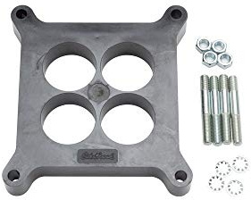 Edelbrock 8711 Carburetor Spacer, Black
