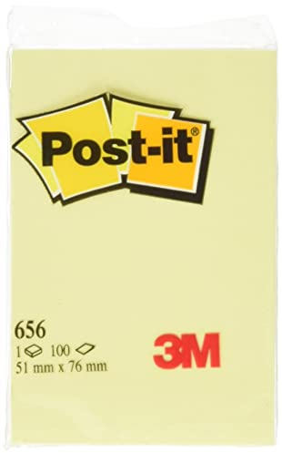 Post-it Notes repositionnables 51 x 76 mm Jaune Pastel