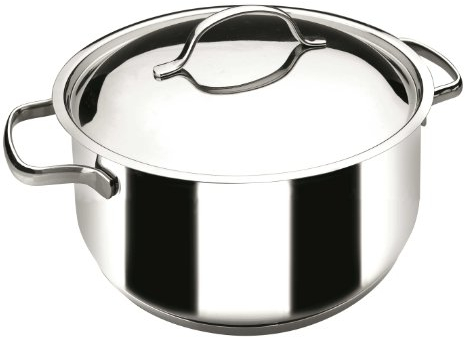 LACOR - 32024 - Cacerola con Tapa Basic 24 cm INOX