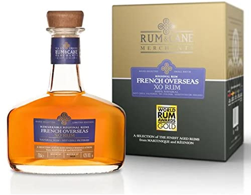 French Overseas XO Rum in Gift Tin. 70cl. 43% Abv. - A Blend of casks from Reunion and Martinique