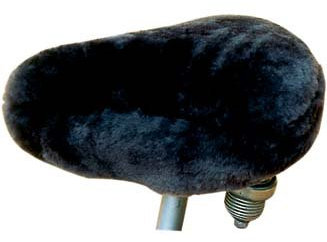 SATTEL ECHT LAMMFELL SATTELÜBERZUG EXTRA BREIT,ANTHRAZIT - 22023 (Real sheepskin saddle cover)