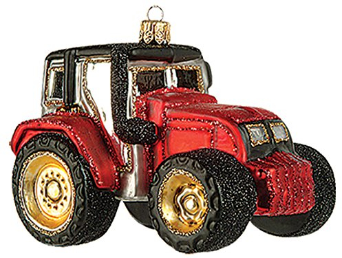 Impuls Christbaumschmuck Figuren Glas Transport Fahrzeuge Traktor 10cm